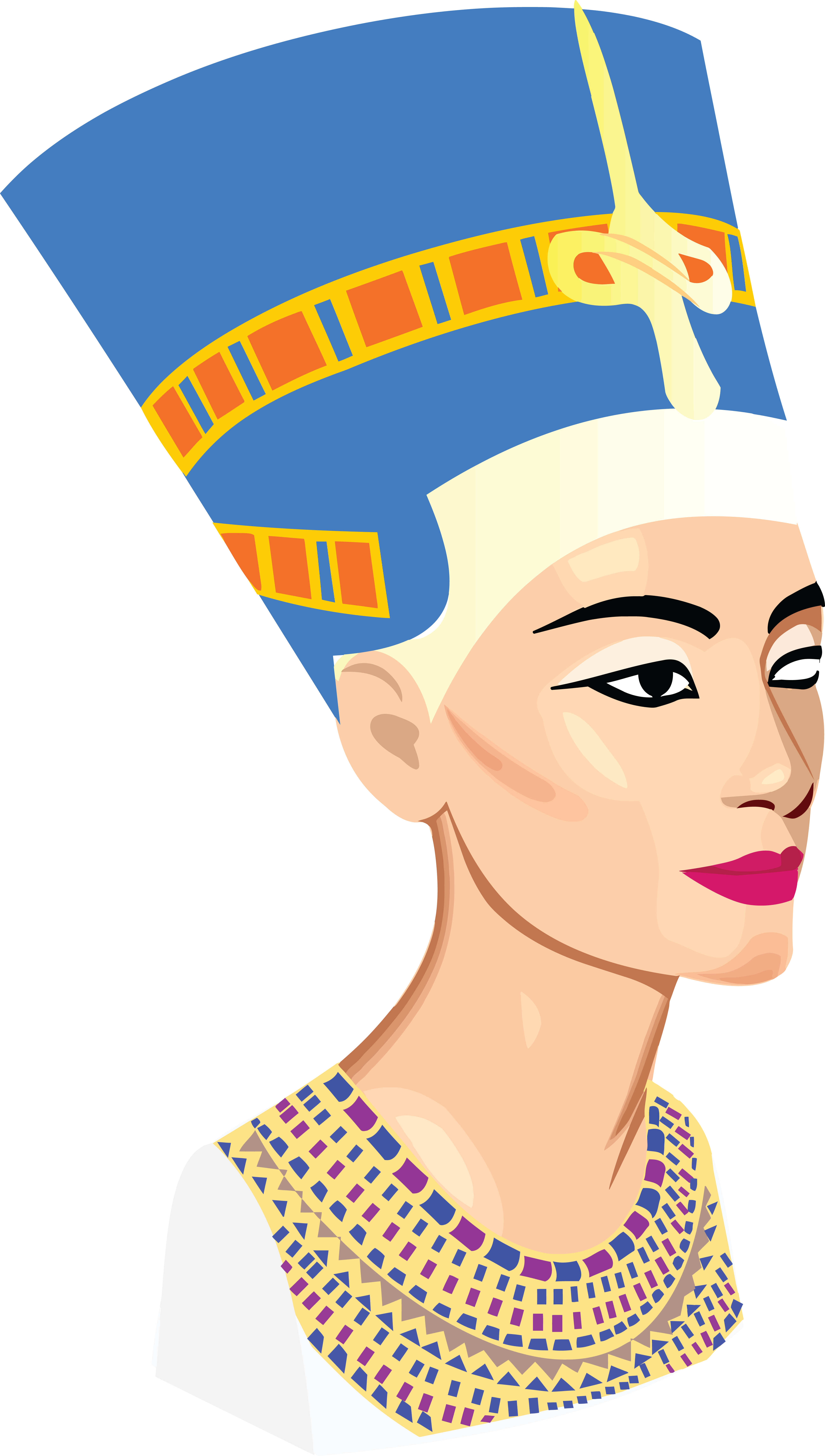 Free Clipart Of Nefertiti - Nefertiti Clipart - Png Download (4000x7059), Png Download