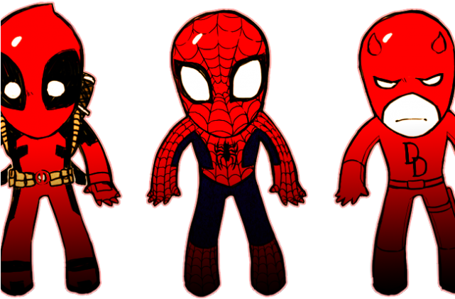 Marvel Daredevil Clipart Deadpool - Spider-man - Png Download (640x480), Png Download