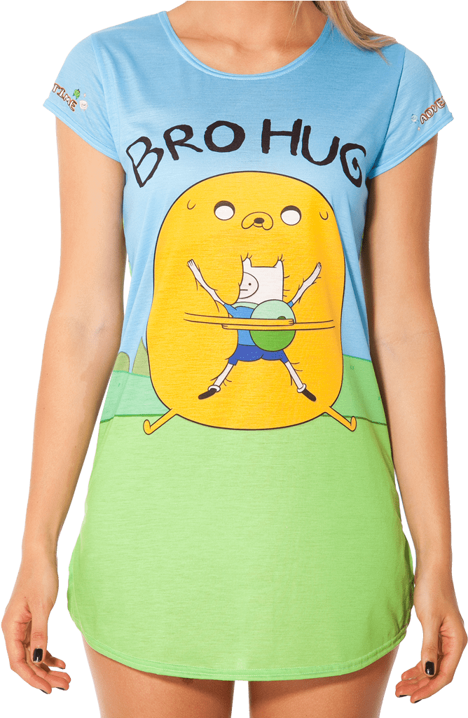 Image Taken From Blackmilkclothing - Bro Hug Adventure Time Clipart (683x1024), Png Download