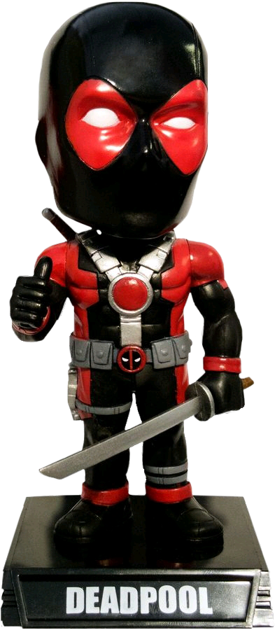 Weapon X Deadpool Wacky Wobbler Bobble Head - Figurine Clipart (393x900), Png Download