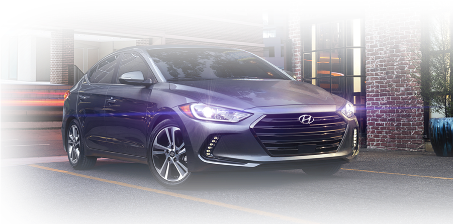 Hyundai Elantra 2017 Headlights Clipart (900x636), Png Download
