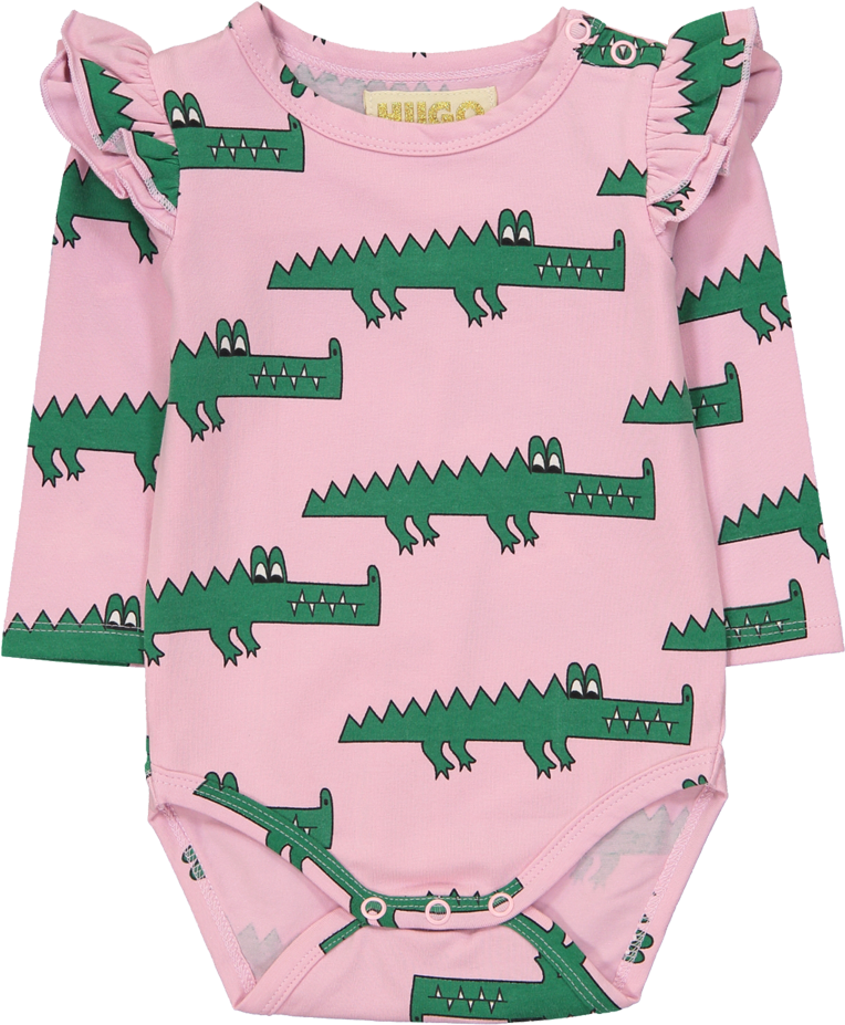 Hugo Loves Tiki Pink Crocodile Onesie Clipart Large Size Png Image