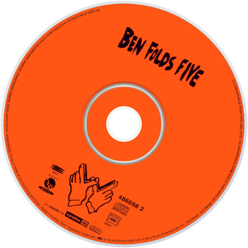 Ben Folds Five Whatever And Ever Amen Cd Disc Image - Circle Clipart (1000x1000), Png Download