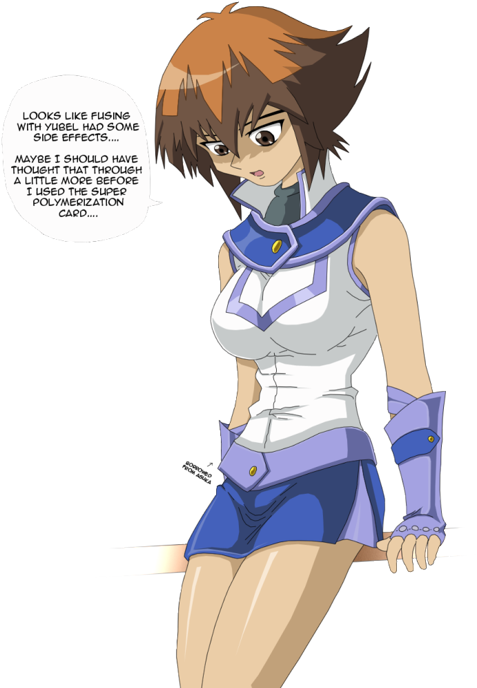 13525 Jaden Yukiyu Gi Ohyu Gi Oh Gxyuki Judai - Yugioh Gx Female Jaden Clipart (709x1024), Png Download