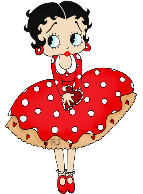 Betty Boop Valentine's Day Clipart (500x700), Png Download