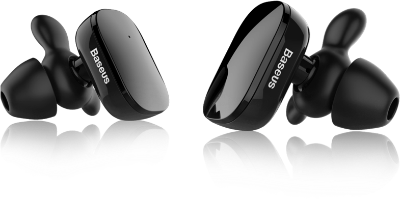 Bluetooth Earphones Waterproof Sport Headset In-ear - Baseus Encok W02 Truly Wireless Headset Clipart (793x582), Png Download