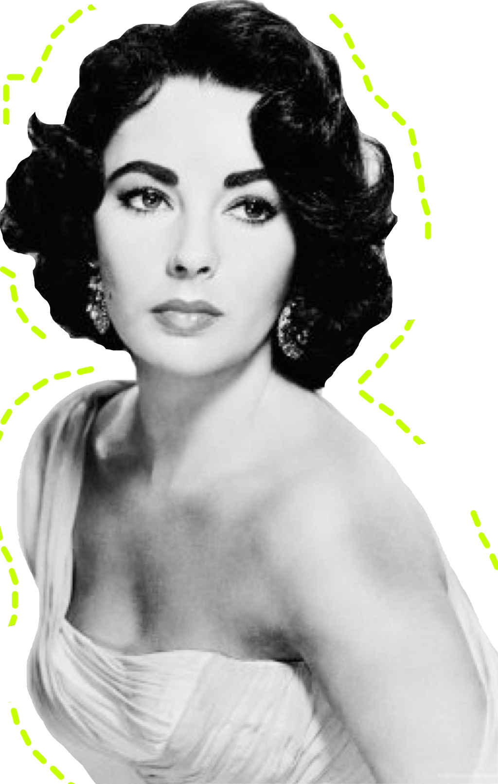 #elizabethtaylor #ftestickers #freetoedit - Elizabeth Taylor Clipart (1024x1610), Png Download