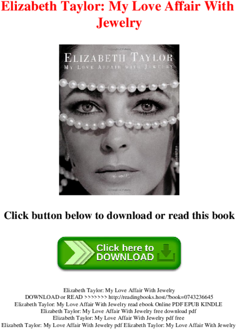 Pdf - Elizabeth Taylor Jewelry Collection Clipart (600x776), Png Download