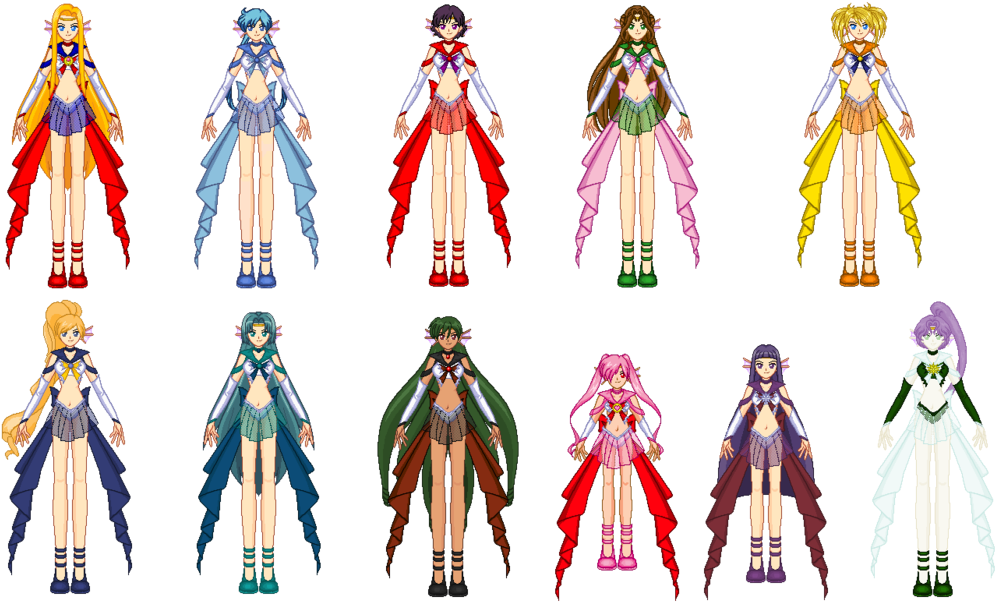 Png Image With Transparent Background - Sailor Moon Body Base Clipart (1024x605), Png Download