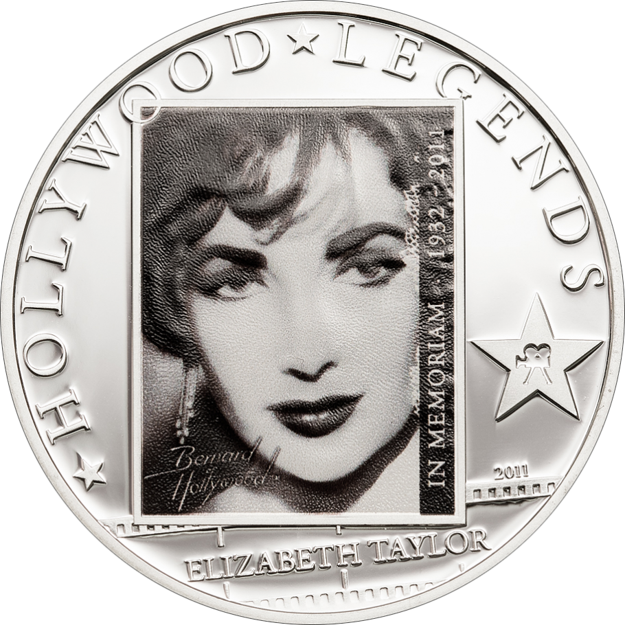 Liz Taylor In Memoriam Silverplated - Book Elizabeth Taylor My Life Clipart (910x910), Png Download