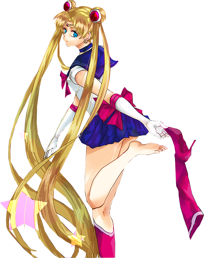 Sailor Moon Pose - Cartoon Clipart (717x904), Png Download