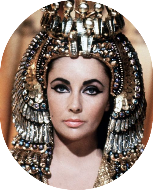 Elizabeth Taylor Cleopatra Clipart (500x622), Png Download