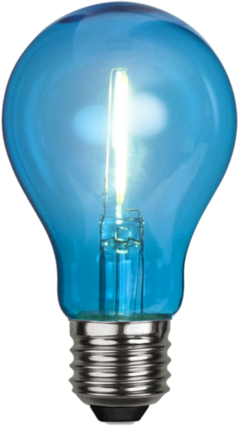 Glödlampa Blå Clipart (600x600), Png Download