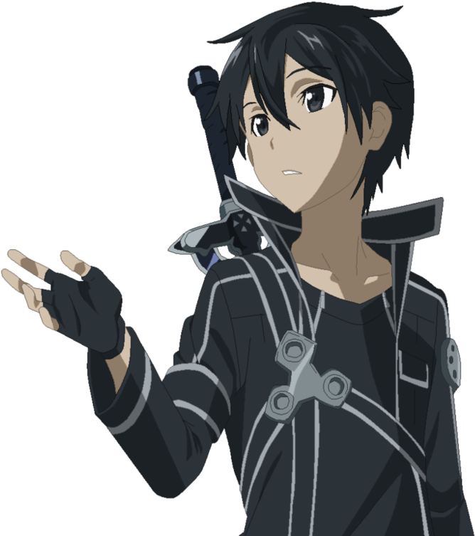 45 Images About •transparents • On We Heart It - Kirito Transparent Clipart (999x799), Png Download