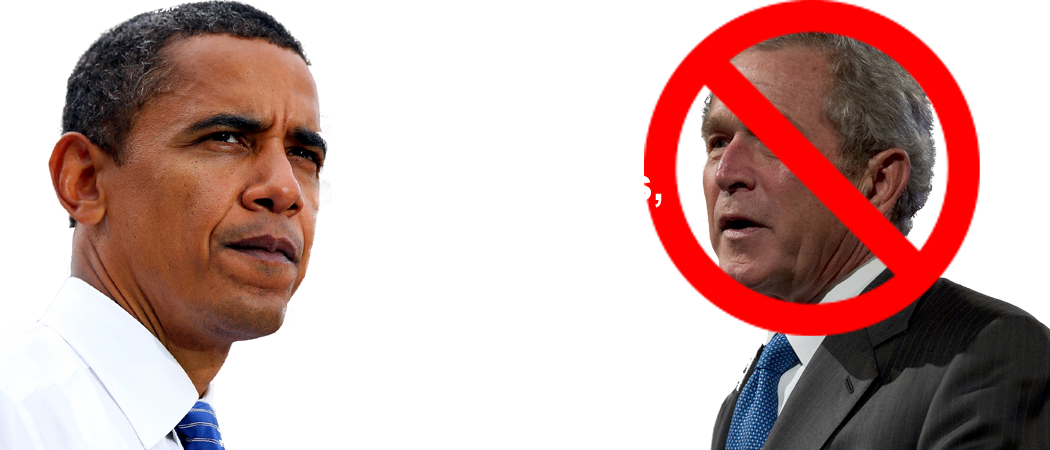 Bush Obama Debt - Man Clipart (1050x450), Png Download