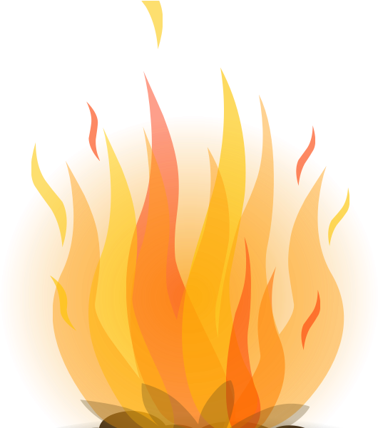 3 294 Bonfire Night Cliparts - Flame - Png Download (576x600), Png Download