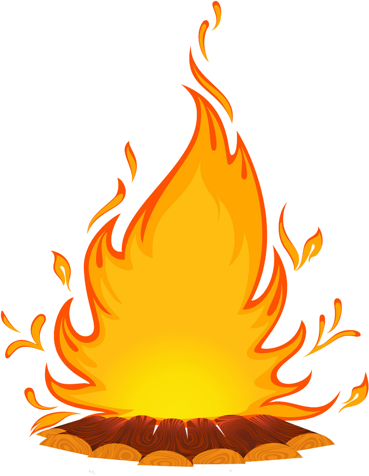 Cartoon Royalty Free Clip Art Creative Flame - Cartoon Fire - Png Download (811x1024), Png Download