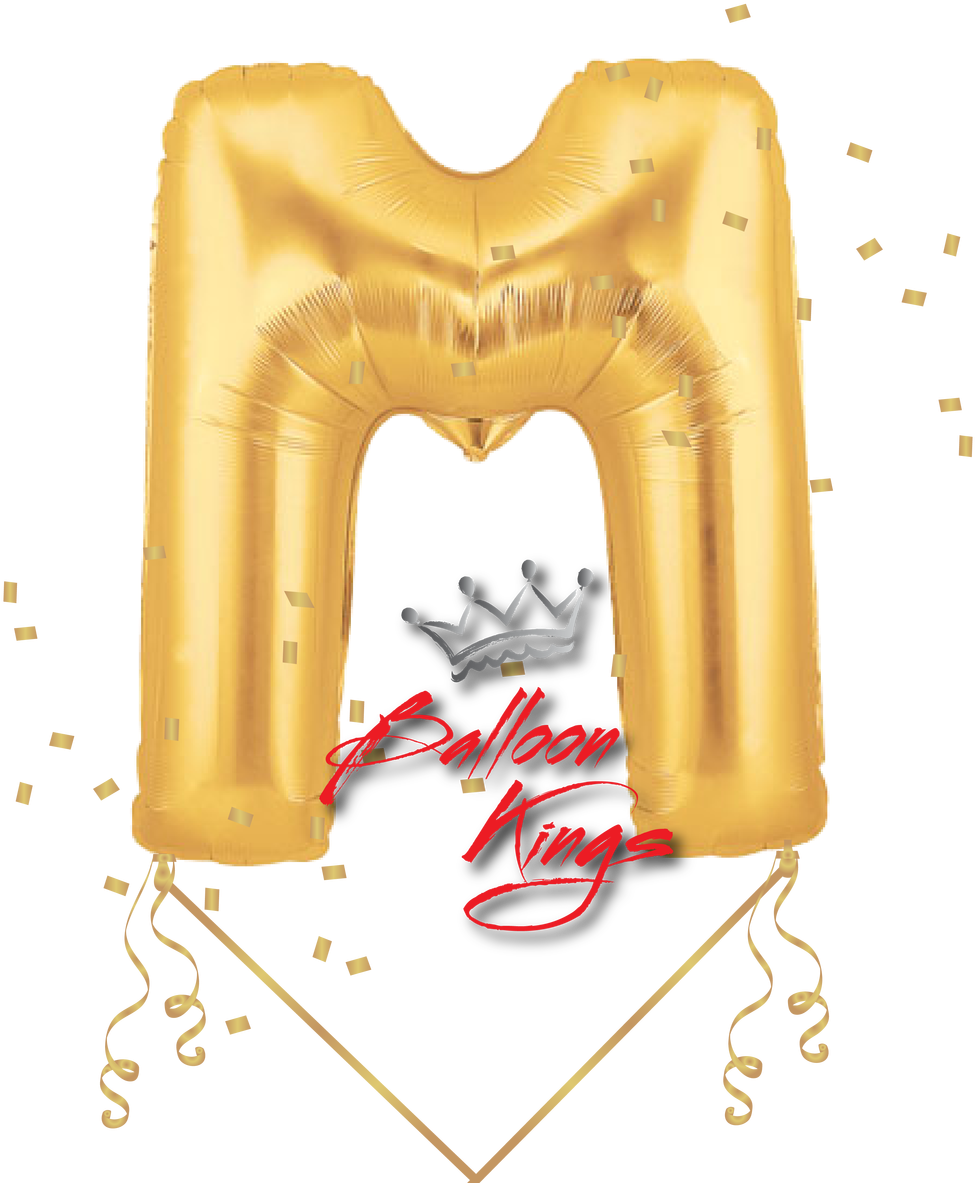 Gold Letter M - Marry Me Balloons Proposal Clipart (1280x1280), Png Download