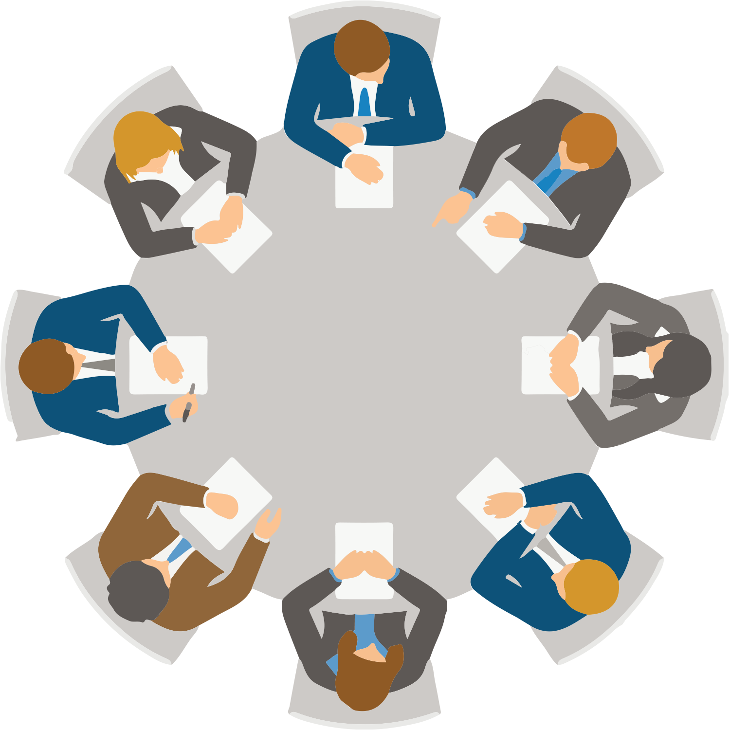 Your Own Business Roundtable - Round Table Meetings Icon Clipart (1500x1500), Png Download