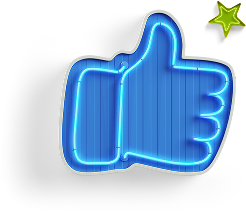 Virality - Like Neon Png Clipart (724x546), Png Download