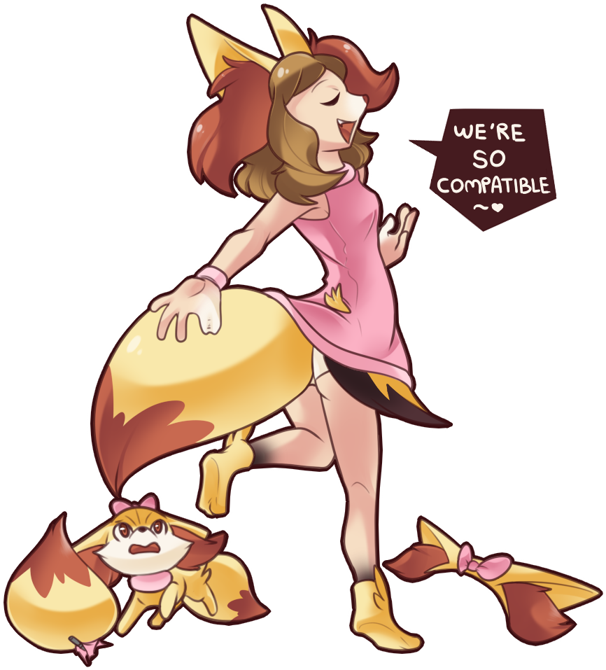Serena Performing On Stage With Fennekin - Pokemon Serena Fennekin Tf Clipart (1000x1000), Png Download
