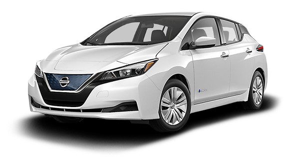 2018 Nissan Leaf S - Nissan Leaf 2019 White Clipart (640x390), Png Download