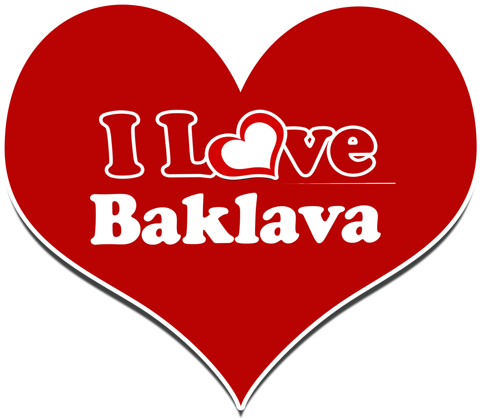 I Love Baklava - Red Box Project Clipart (1844x1636), Png Download