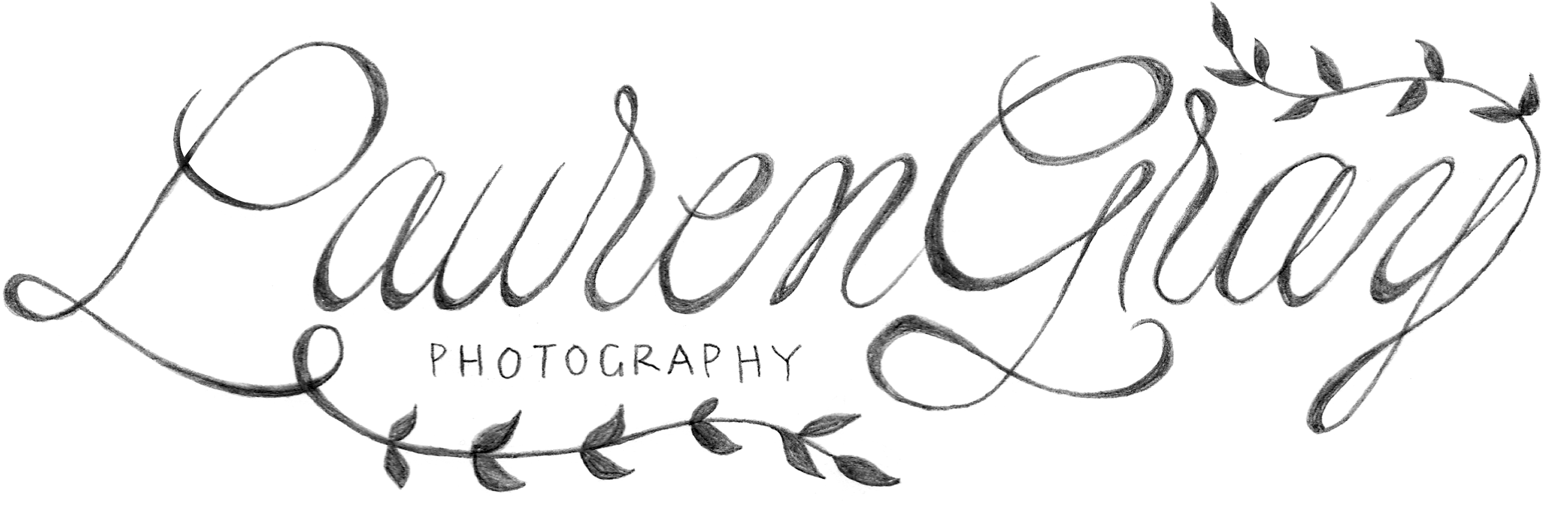 Lauren Gray Photography - Calligraphy Clipart (3543x1691), Png Download