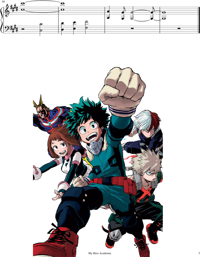 The Day Sheet Music Composed By Porno Graffiti 3 Of - Moto E5 Case My Hero Academia Clipart (850x1100), Png Download