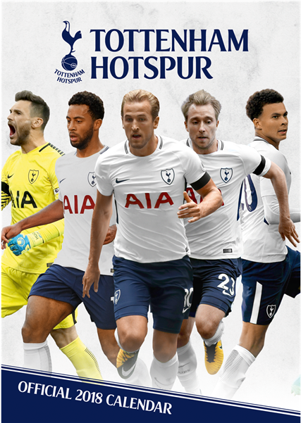 Tottenham Hotspur 2018 Calendar Spurs Shop, Calendar - Tottenham Hotspur Poster Clipart (600x600), Png Download