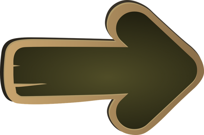 Arrow Board Png - Wood Arrow Cartoon Png Clipart (700x464), Png Download