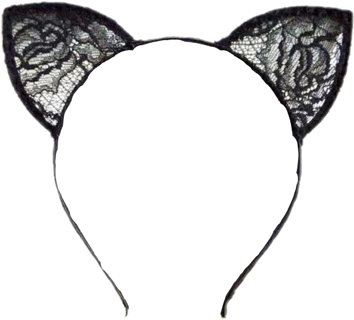 #cats #cat #hair #accessories - Cat Ears Headband Png Clipart (688x622), Png Download