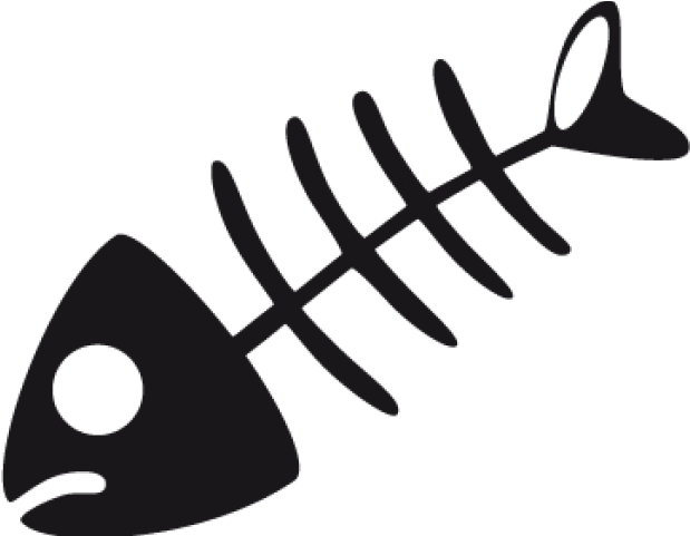 Fish Skeleton Cartoon - Fish Bone Png Clipart (640x480), Png Download