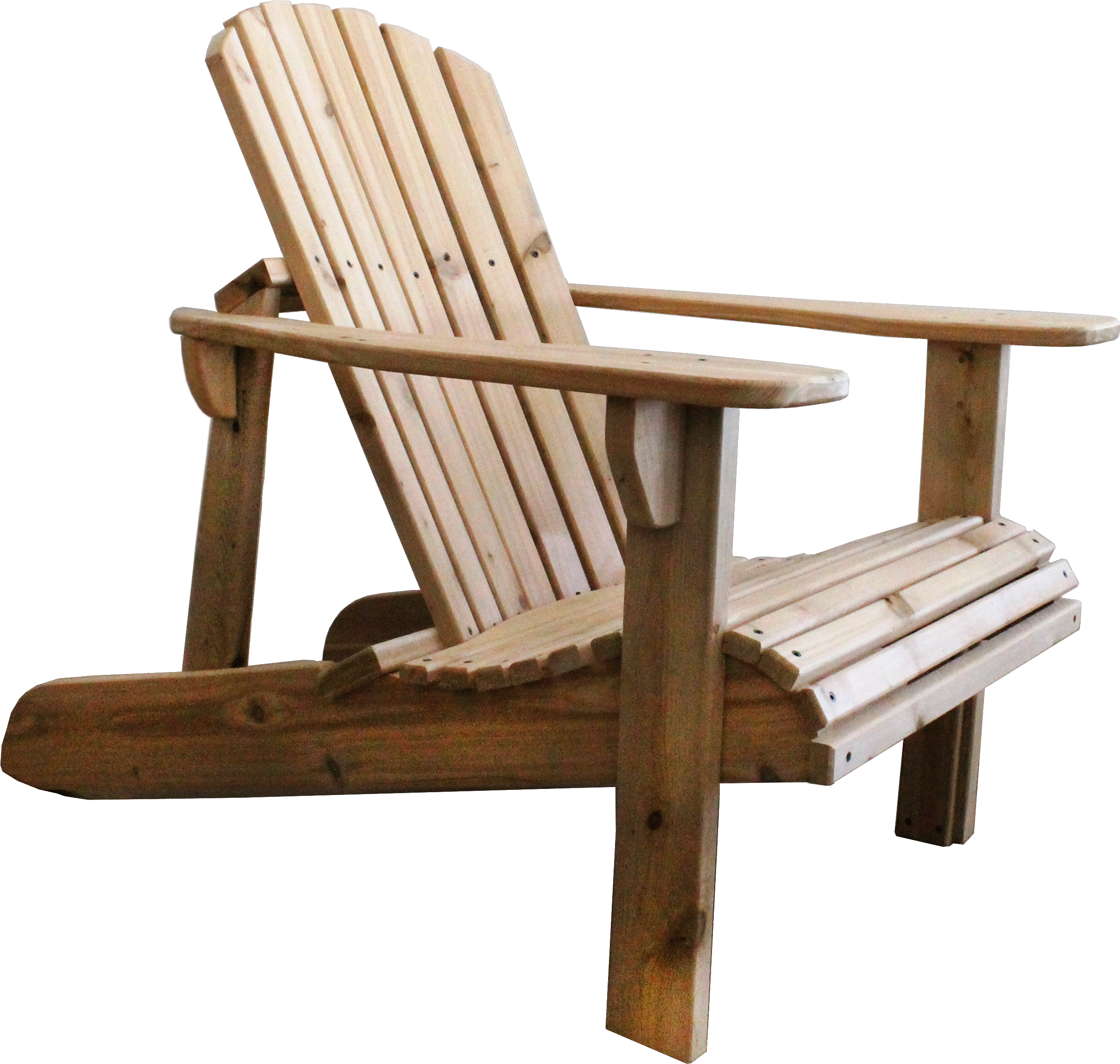 Cedar Adirondack Chair - Chair Clipart (2848x2848), Png Download