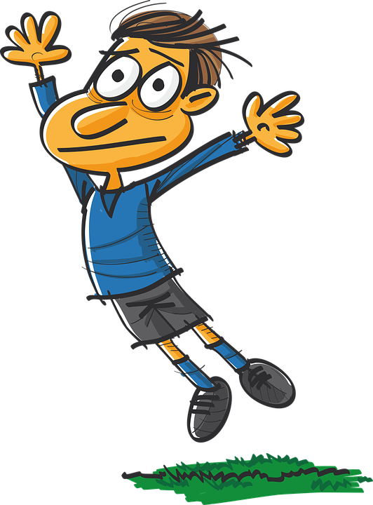 Goalkeeper Png Cartoon Clipart (532x720), Png Download