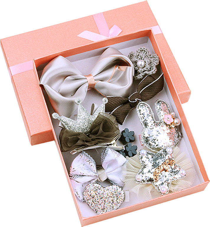 Korean Children's Hairpin Hair Accessories Girls Hair - Box Clipart (800x800), Png Download