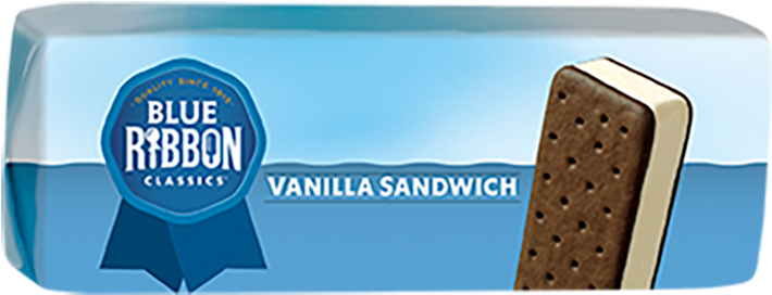 Ice Cream Sandwich Vanilla - Blue Ribbon Vanilla Sandwich Clipart (800x800), Png Download