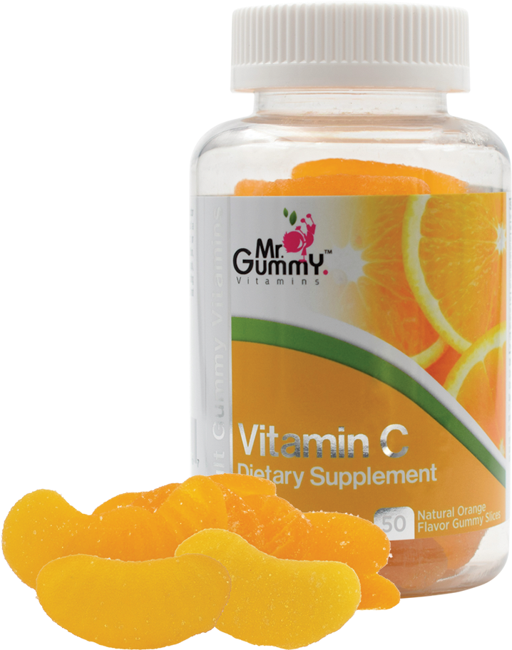 Vitamin C Slices 50 Ct - Mandarin Orange Clipart (1000x1000), Png Download