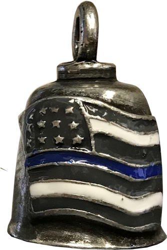 Thin Blue Line American Flag - Locket Clipart (700x700), Png Download