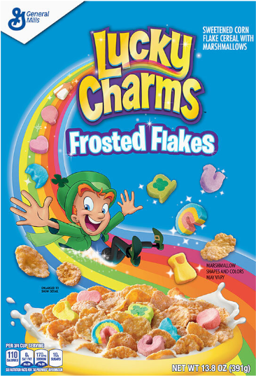 Lucky Charms Frosted Flake - Lucky Charms Frosted Flakes Clipart (600x600), Png Download