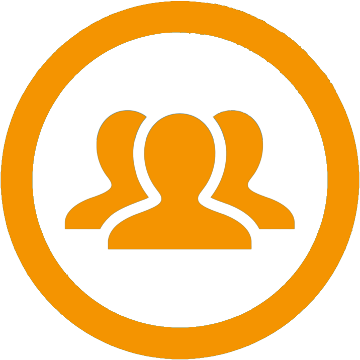 People - People Icon Orange Png Clipart (716x716), Png Download