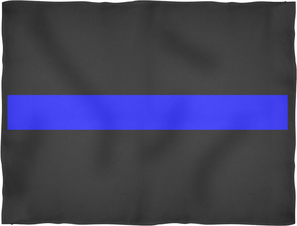 Thin Blue Line Blankets Small Medium Large Thin Blue - Thin Blue Line Clipart (1024x1024), Png Download