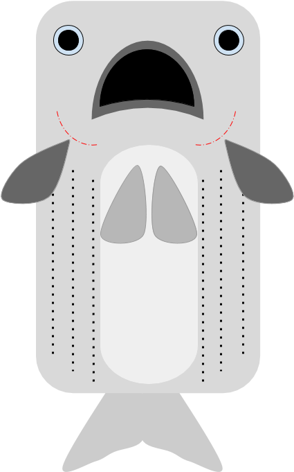 Animalstriped Bass - Cartoon Clipart (960x720), Png Download