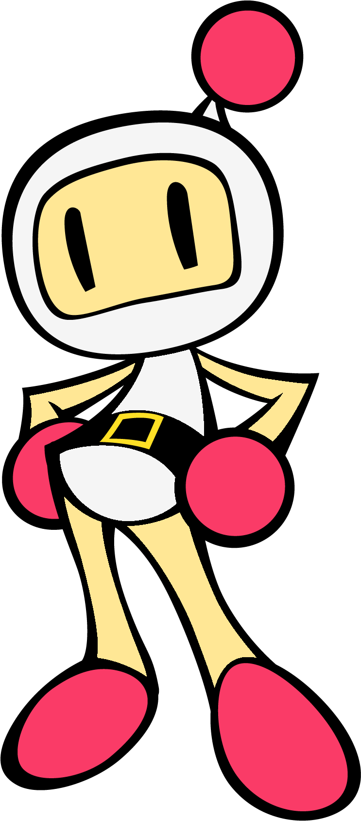 46kib, 776x1718, Cursed Bomberman - Super Bomberman R White Bomber Clipart (776x1718), Png Download