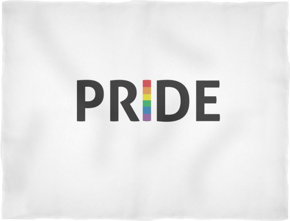 Lgbt Pride Fleece White Blanket - Ibrahim Tatlıses Vuruldu Clipart (1024x1024), Png Download
