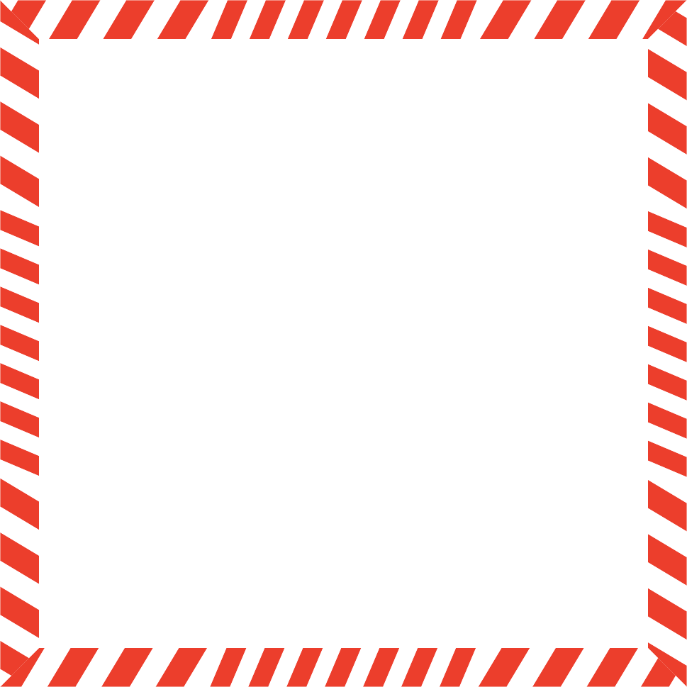 This Is A Candy Cane Frame - Transparent Candy Cane Frame Clipart (969x969), Png Download
