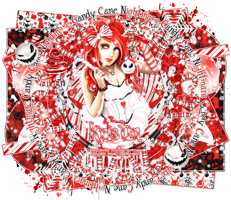 Candy Cane Nightmare - Illustration Clipart (749x648), Png Download