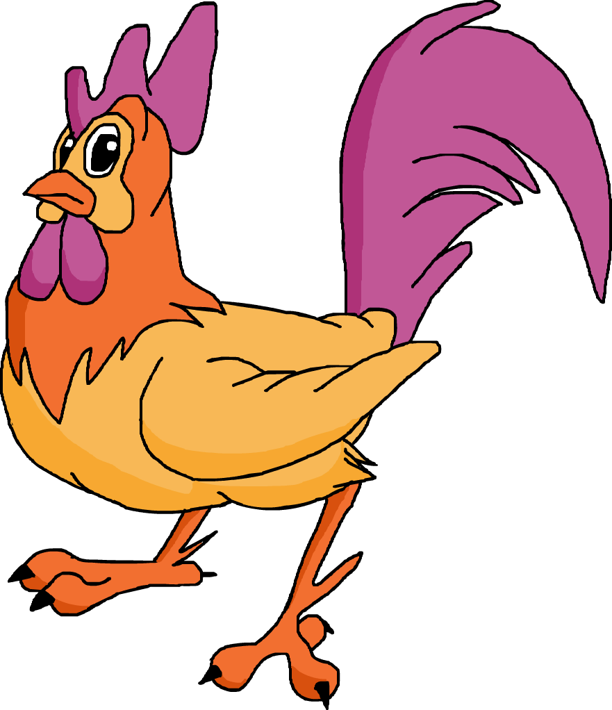 Animaniacs Boo Crossover Doodle Safe Scootachicken - Rooster Clipart (881x1022), Png Download