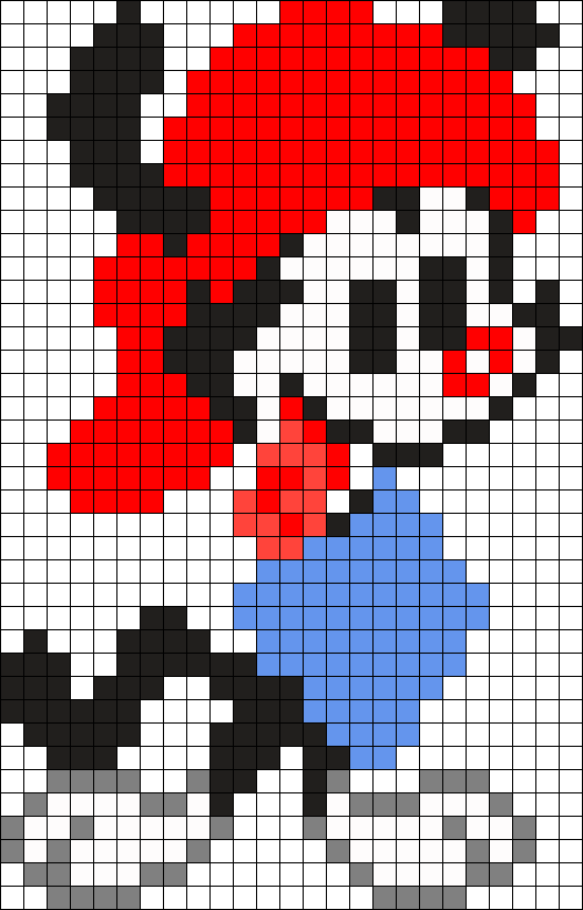 Wakko Animaniacs Perler Bead Pattern - Animaniacs Perler Beads Clipart (526x820), Png Download