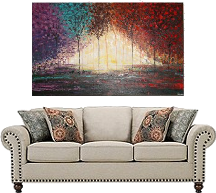 Palwasha Qazi Is A Canadian Abstract Artist Living - Raymond And Flanigan Sofas Clipart (1280x720), Png Download